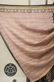 Black HBP Cotton Silk Saree With Chanderi Border - SRBCSS1581