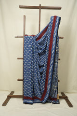 Indigo HBP Modal Silk Saree - SRLBSMS686