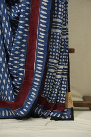 Indigo HBP Modal Silk Saree - SRLBSMS686