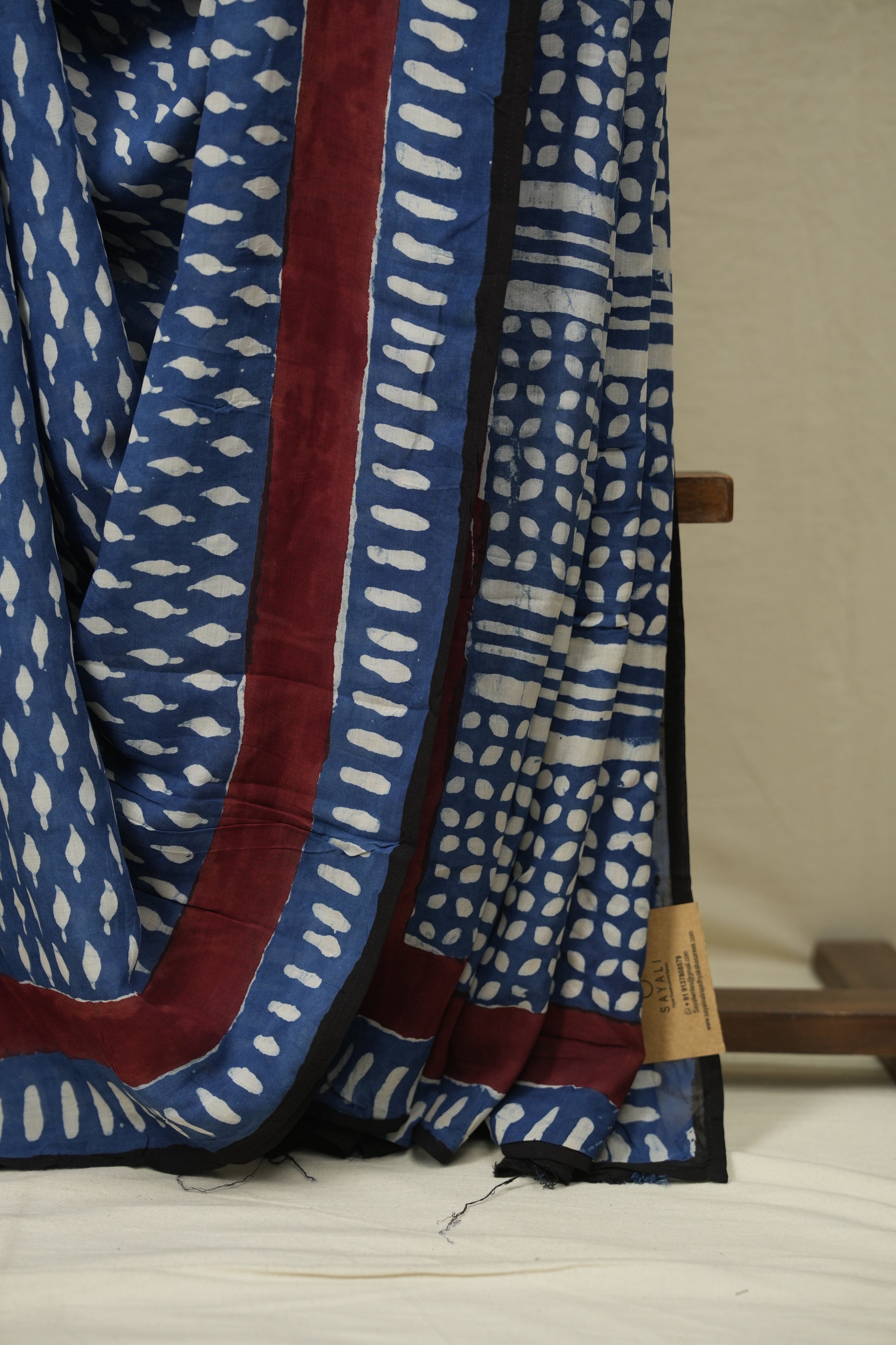 Indigo HBP Modal Silk Saree - SRLBSMS686
