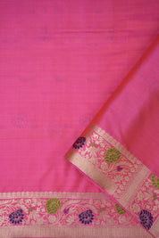 Pink Banarasi Silk Saree - Saavari - SSPBSS62