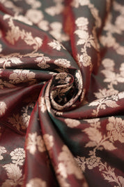 Dual Tone Brown Banarasi Silk Saree - Saavari - SSDTBBSS79