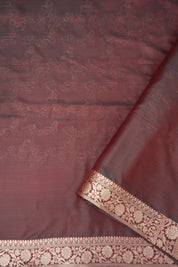 Dual Tone Brown Banarasi Silk Saree - Saavari - SSDTBBSS79