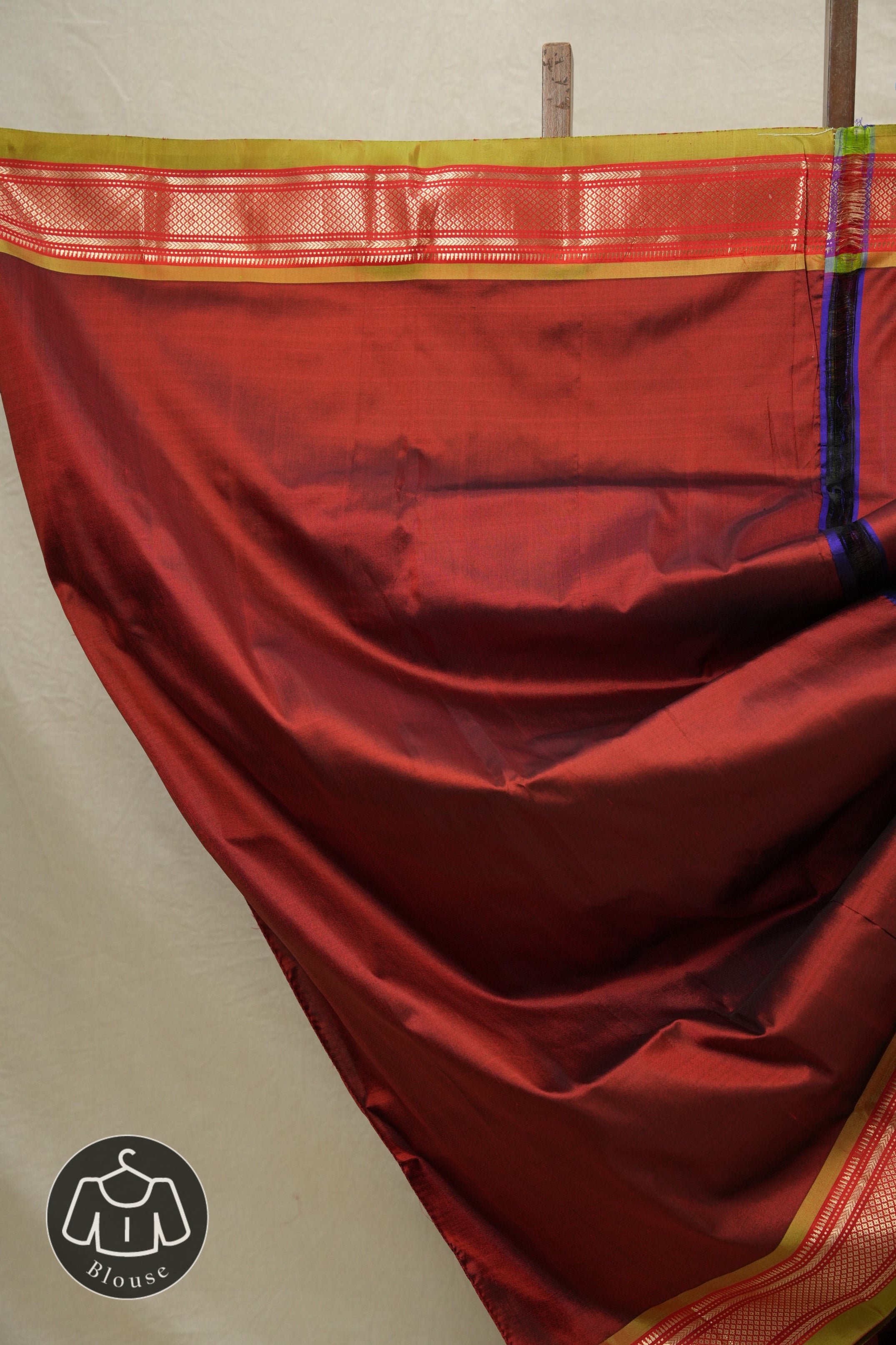 Maroon Silk Paithani Saree - SRMSPS457