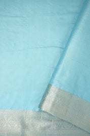 Aqua Banarasi Silk Saree - Saavari - SSABSS73