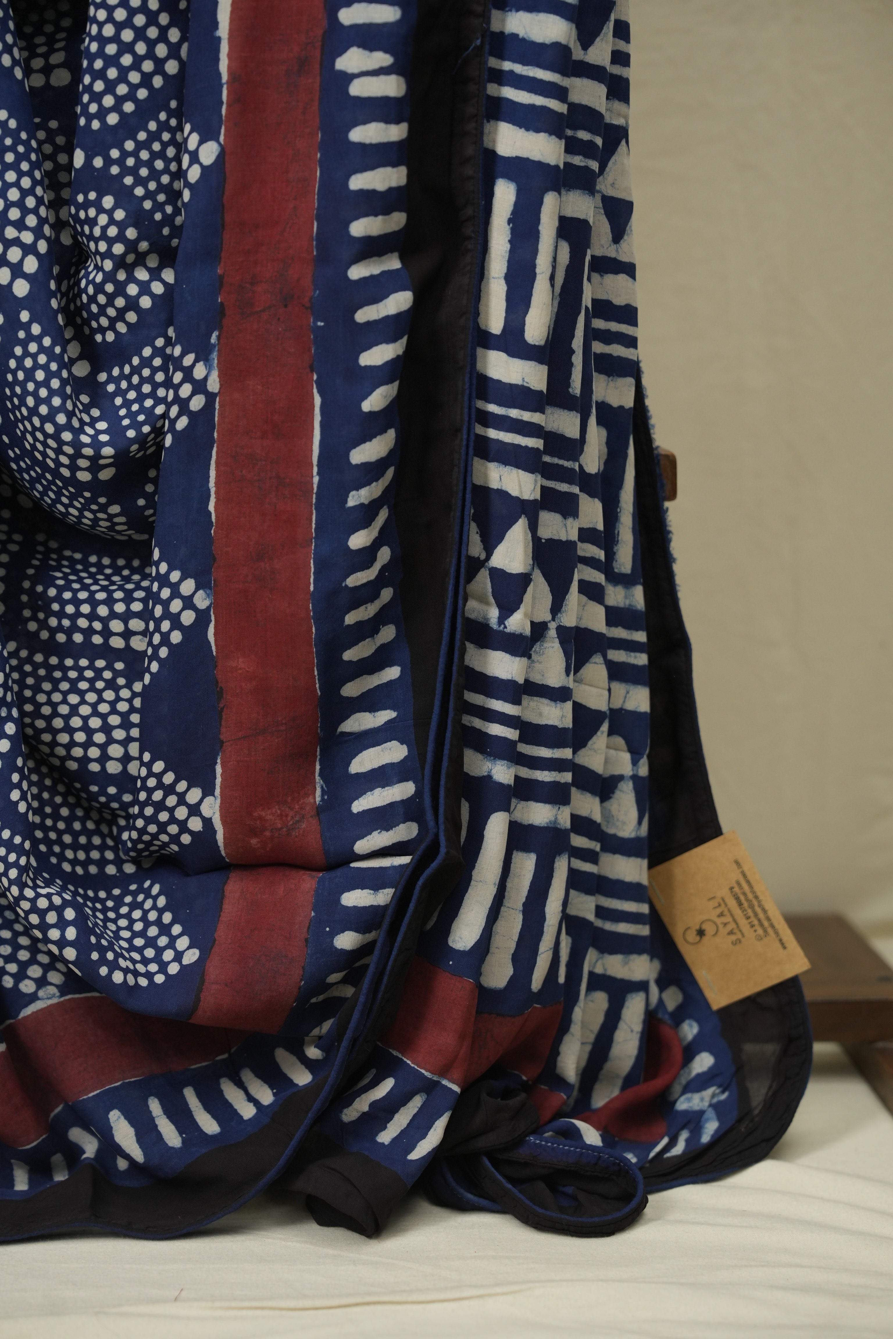 Indigo HBP Modal Silk Saree - SRLBSMS687