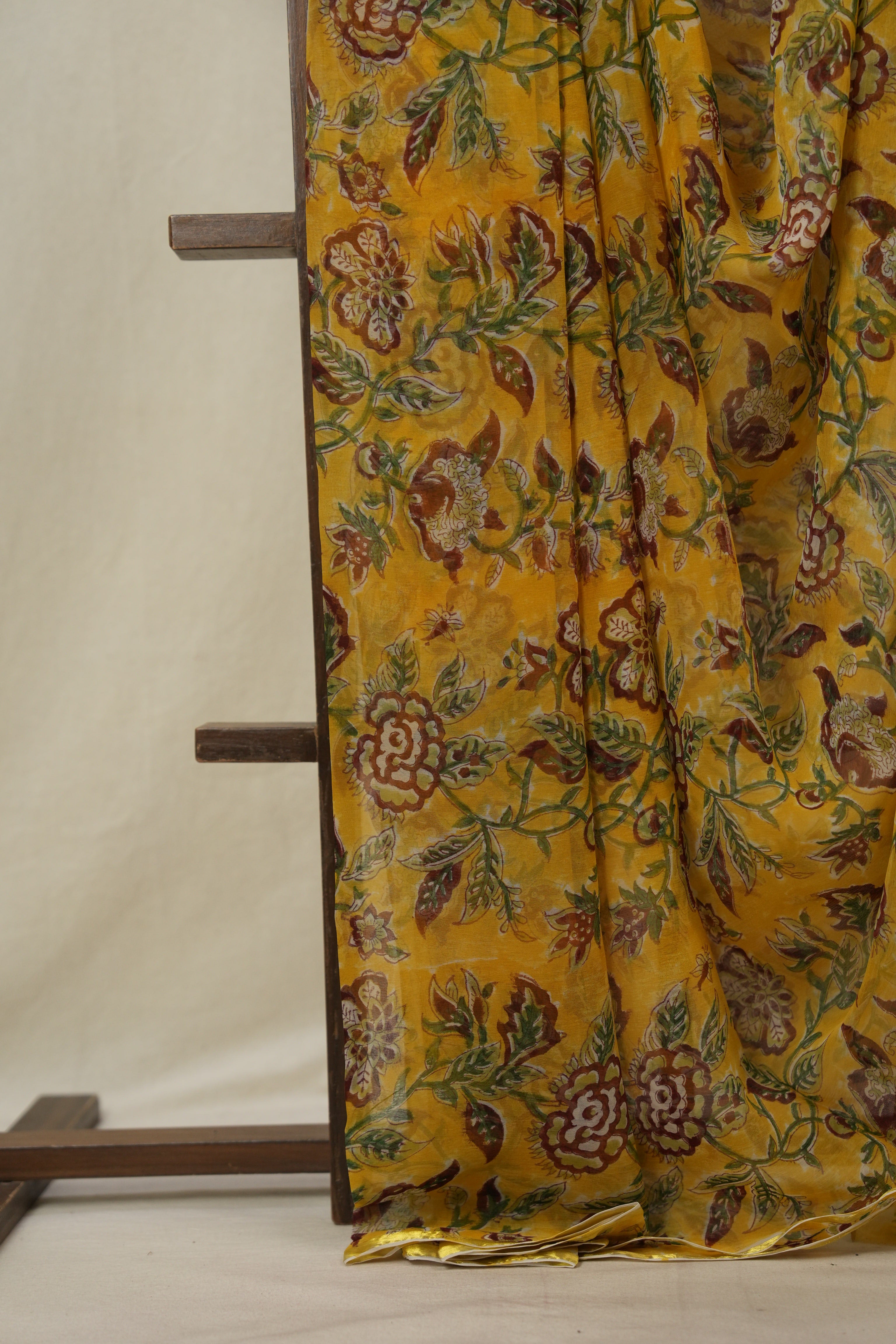 Yellow HBP Chiffon Saree - SRYHCS23