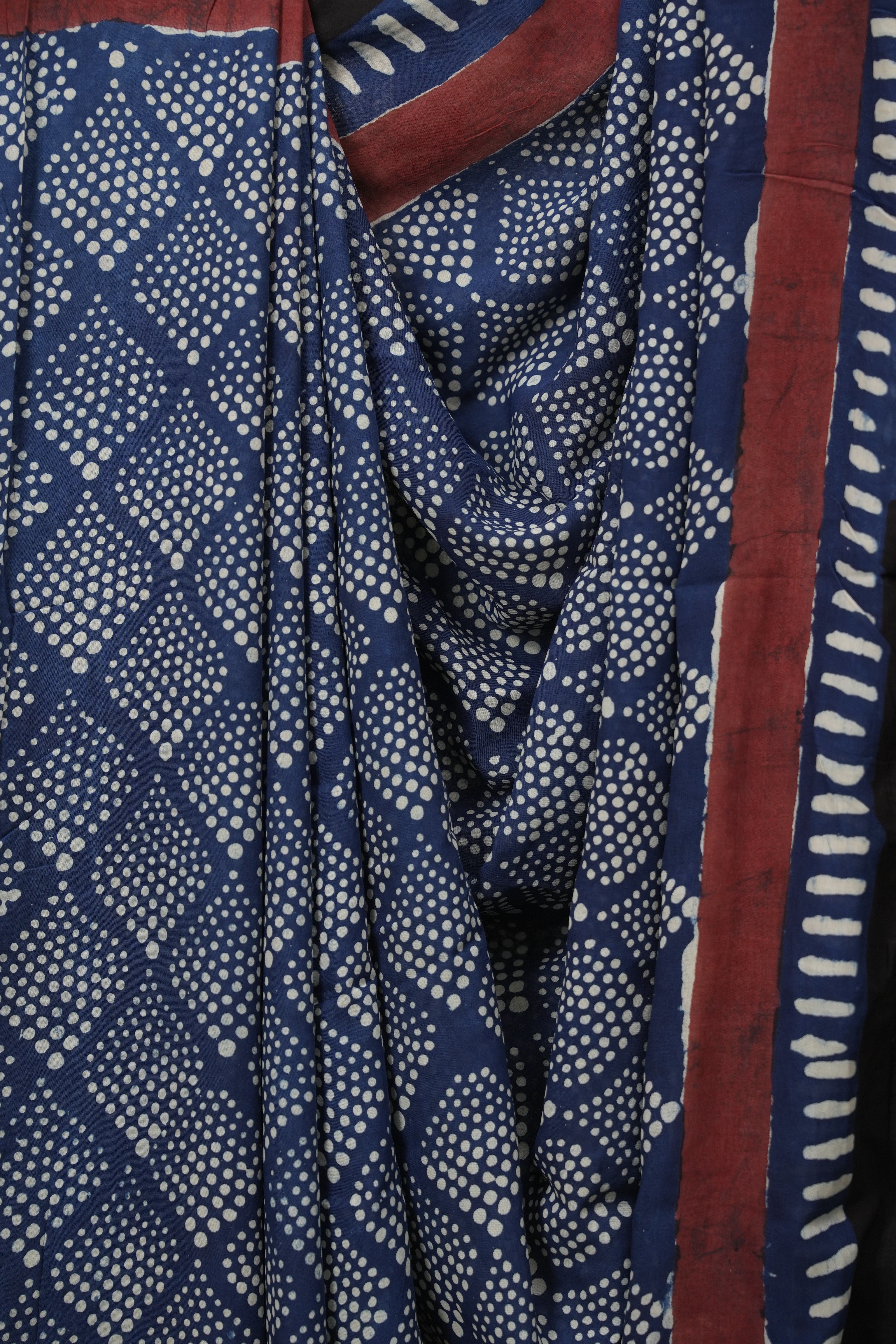 Indigo HBP Modal Silk Saree - SRLBSMS687