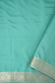Turquoise Banarasi Silk Saree - Saavari - SSTBSS61