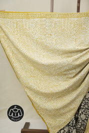 Black HBP Cotton Saree - SRBCS3384