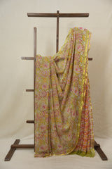 Pista Green HBP Chiffon Saree - SRPGHGS15