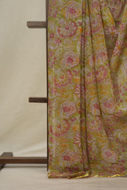 Pista Green HBP Chiffon Saree - SRPGHGS15
