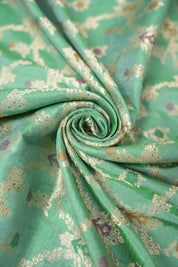 Mint Green Banarasi Silk Saree - Saavari - SSMGBSS67