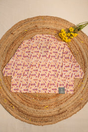 White HBP Cotton Coat Collar Blouse-SRWCCCB109