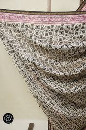 Beige HBP Cotton Silk Saree With Maheshwari Border - SRBCSS1663