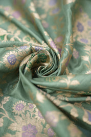 Mint Banarasi Silk Saree - Saavari - SSMBSS81