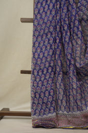 Blue HBP Chiffon Saree - SRBHGS13