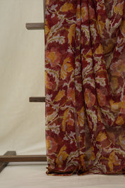 Red HBP Chiffon Saree - SRRHGS16