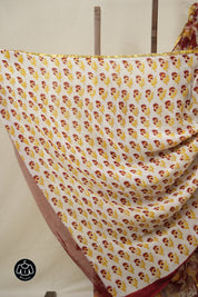 Red HBP Chiffon Saree - SRRHGS16