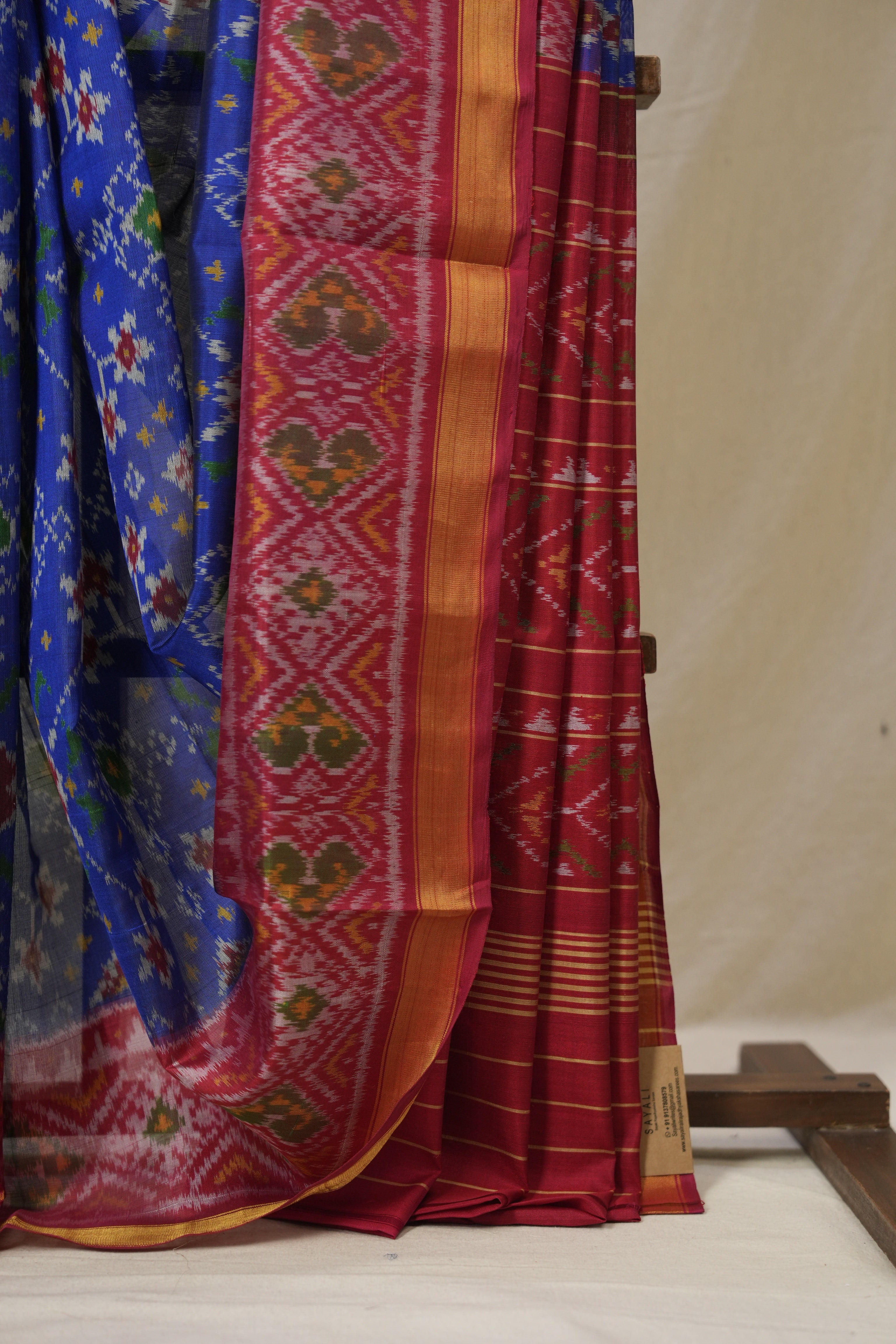 Blue Rajkot Patola Silk Saree - SRBRPSS578