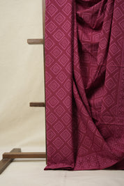 Beet Root Red HBP Cotton Saree - SRBRRS3139