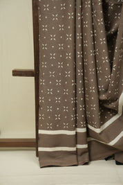 Brown HBP Cotton Saree - SRBCS3471
