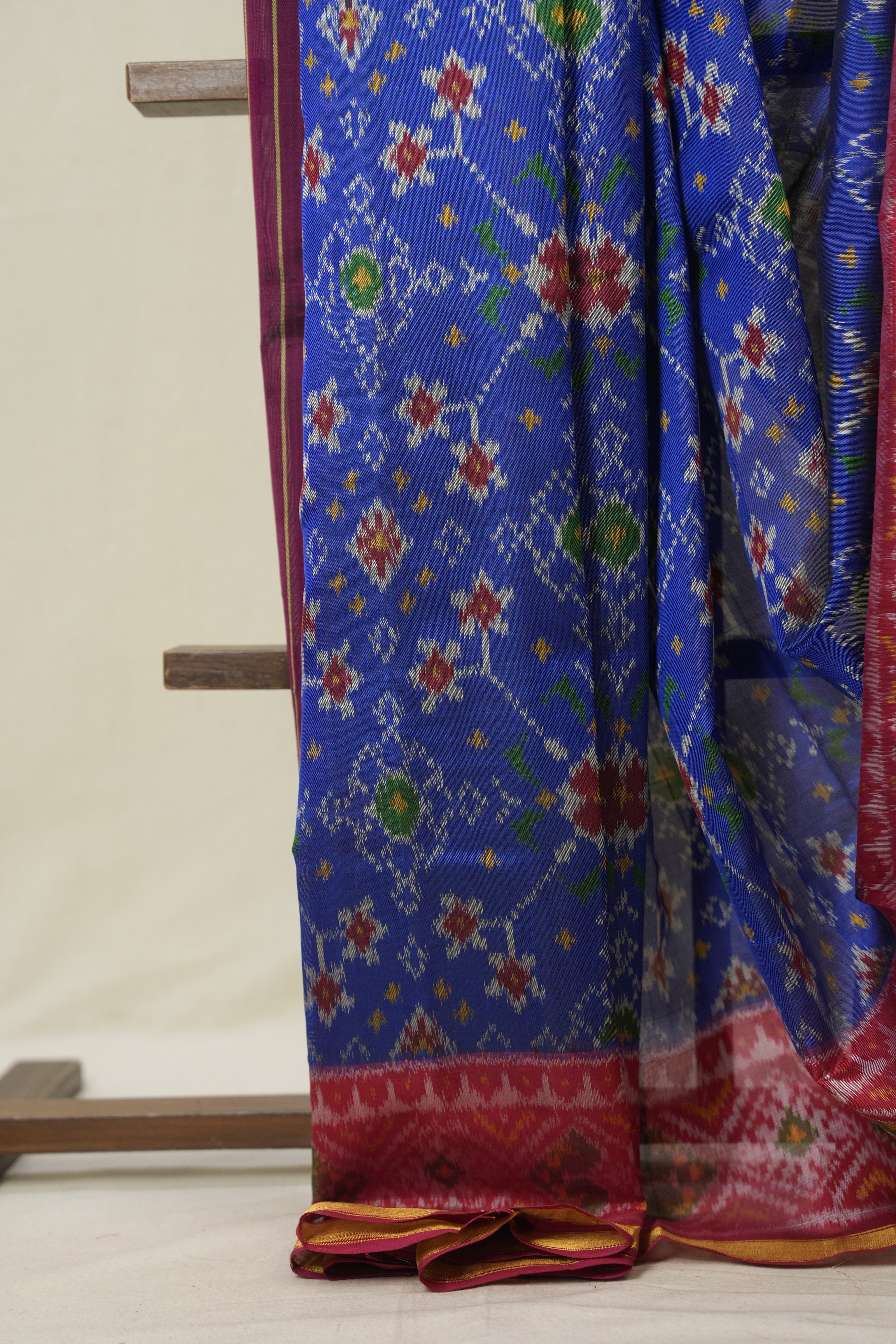 Blue Rajkot Patola Silk Saree - SRBRPSS578