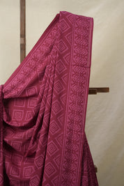 Beet Root Red HBP Cotton Saree - SRBRRS3139