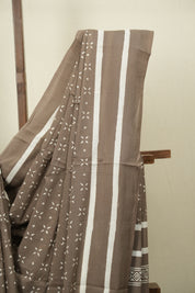 Brown HBP Cotton Saree - SRBCS3471