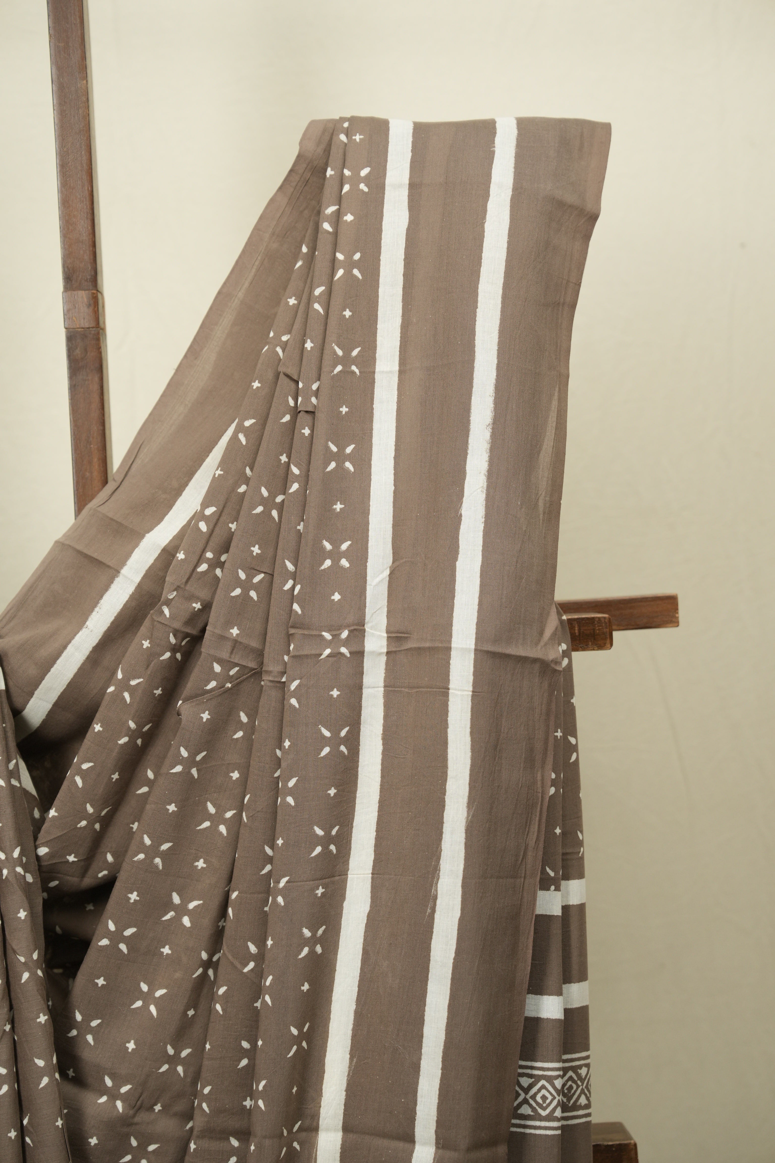 Brown HBP Cotton Saree - SRBCS3471