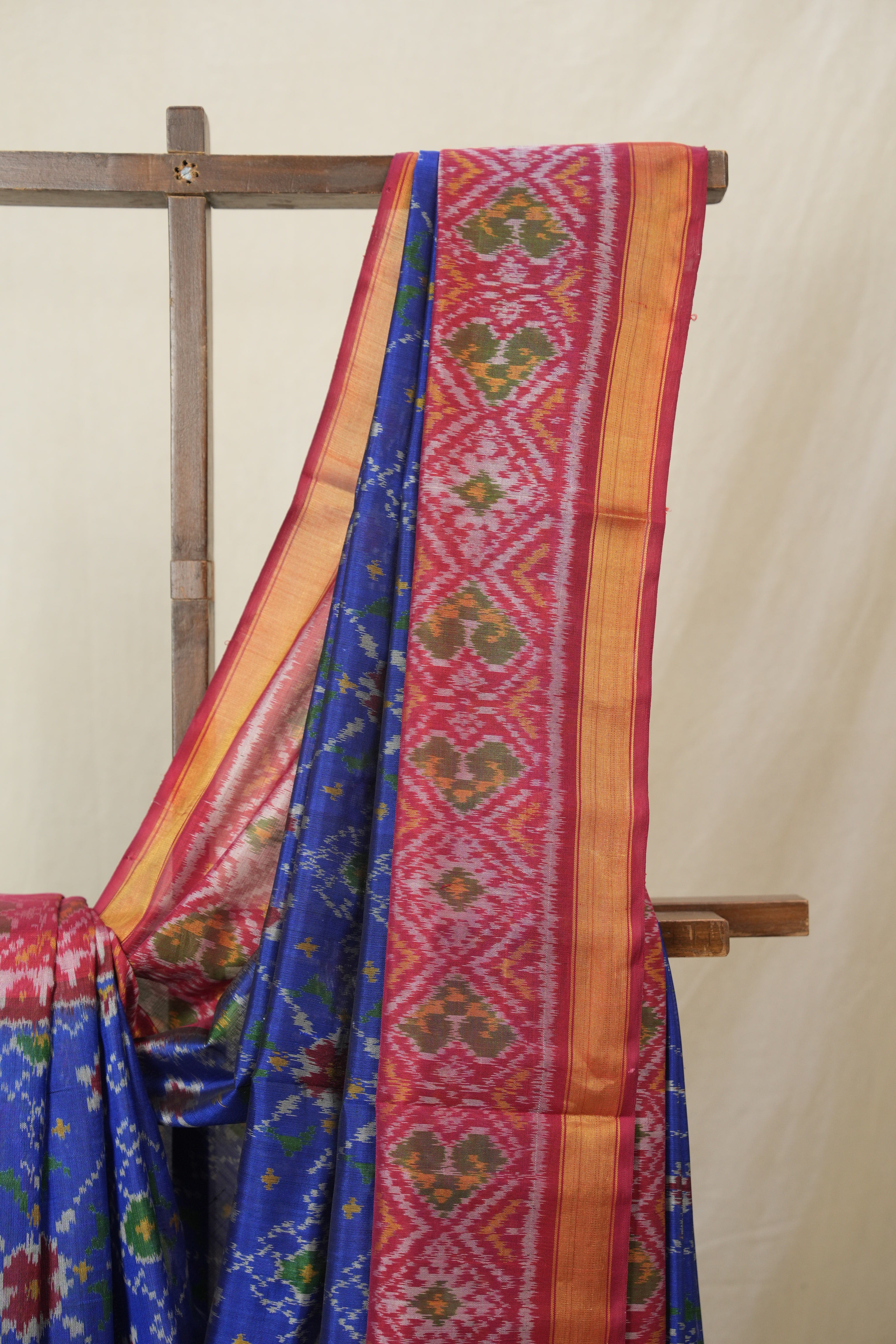 Blue Rajkot Patola Silk Saree - SRBRPSS578