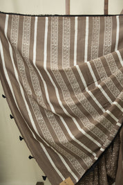 Brown HBP Cotton Saree - SRBCS3471