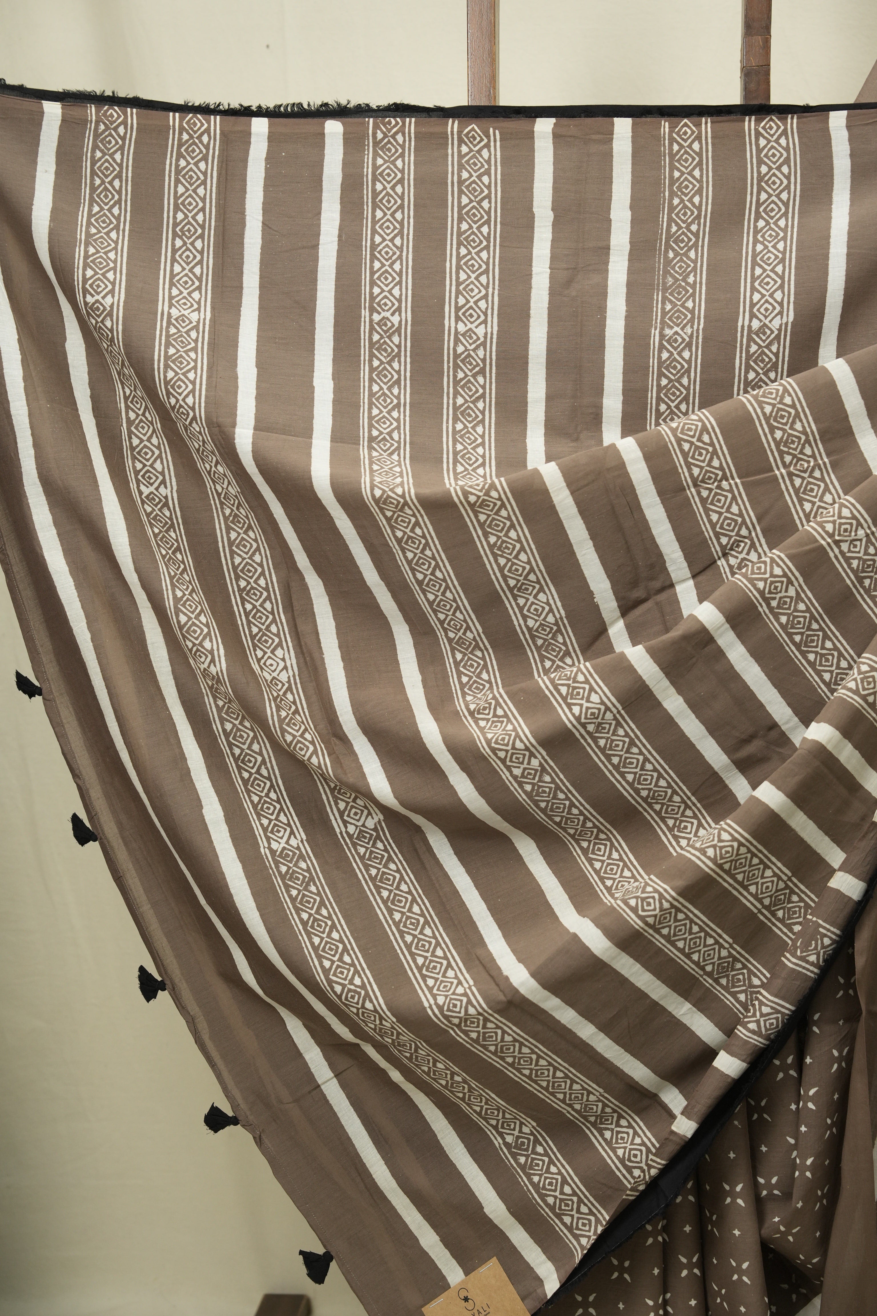 Brown HBP Cotton Saree - SRBCS3471