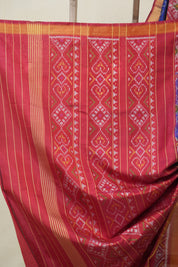 Blue Rajkot Patola Silk Saree - SRBRPSS578