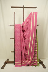 Pink HBP Cotton Saree - SRPCS3472