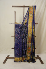 Royal Blue Rajkot Patola Silk Saree - SRRBRPSS579