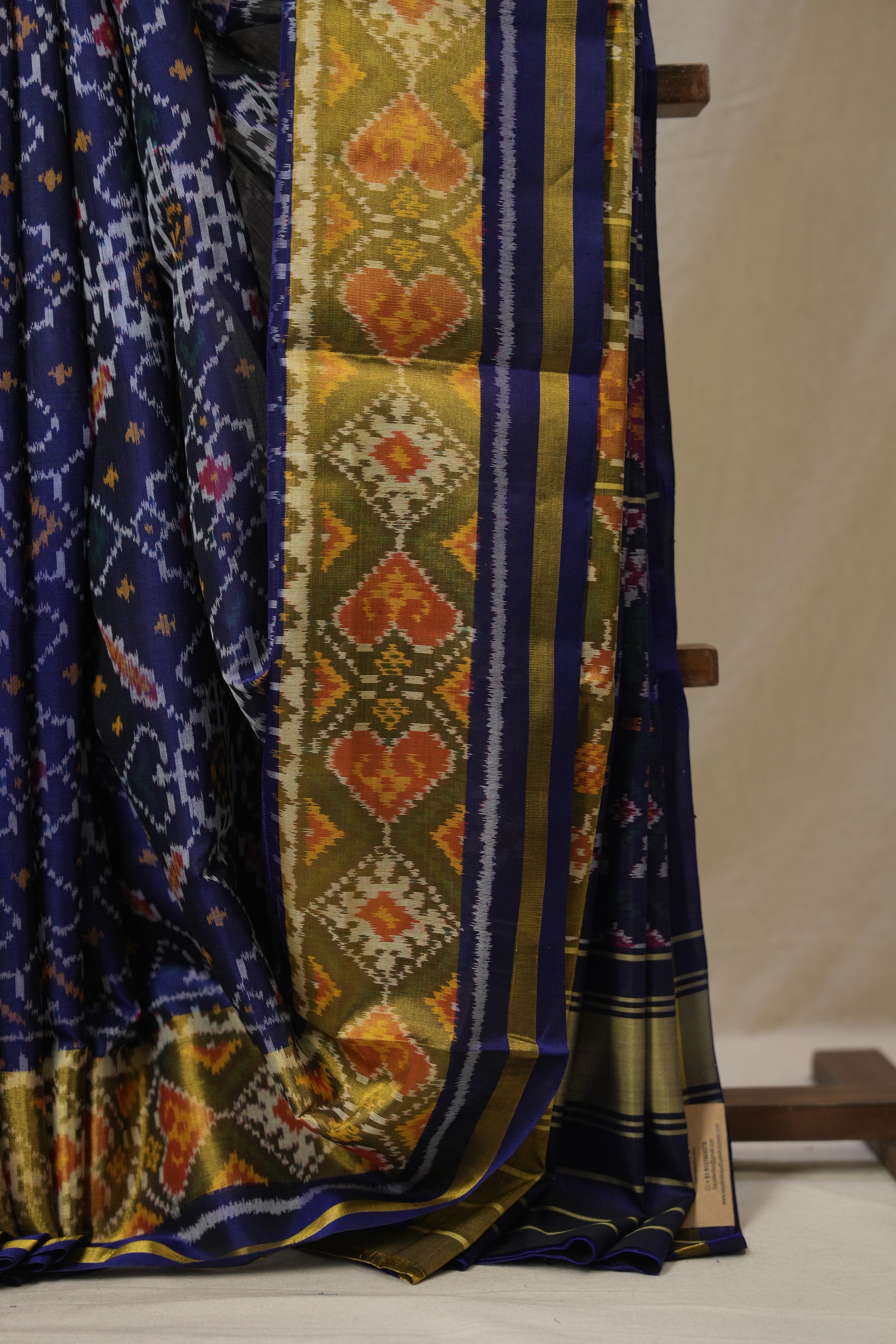 Royal Blue Rajkot Patola Silk Saree - SRRBRPSS579