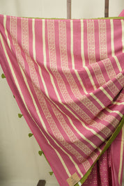 Pink HBP Cotton Saree - SRPCS3472