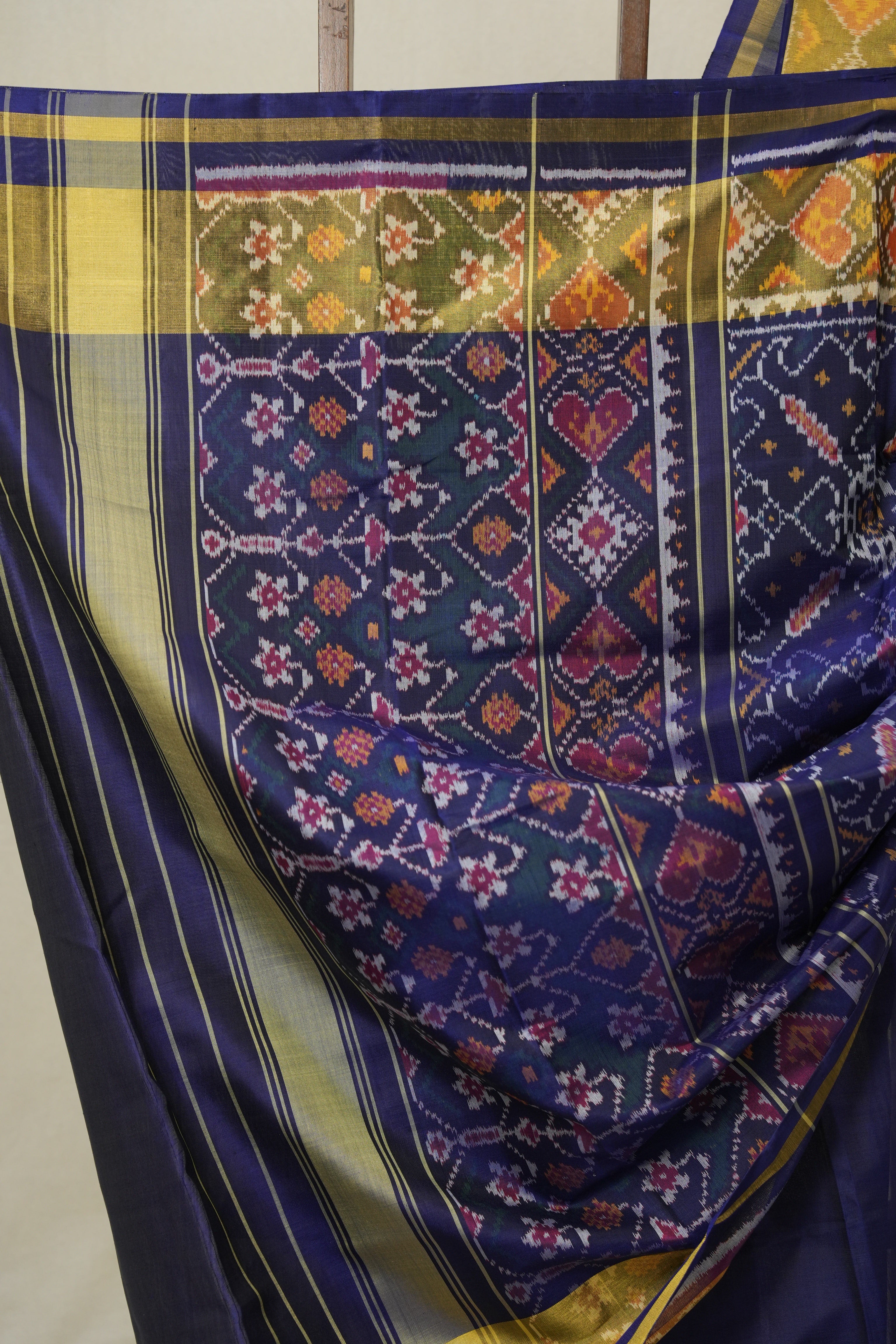 Royal Blue Rajkot Patola Silk Saree - SRRBRPSS579