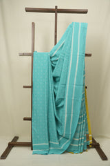 Sea Blue HBP Cotton Saree - SRSBCS3474