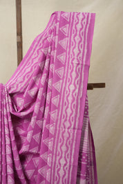 Pink HBP Cotton Saree - SRPCS3137