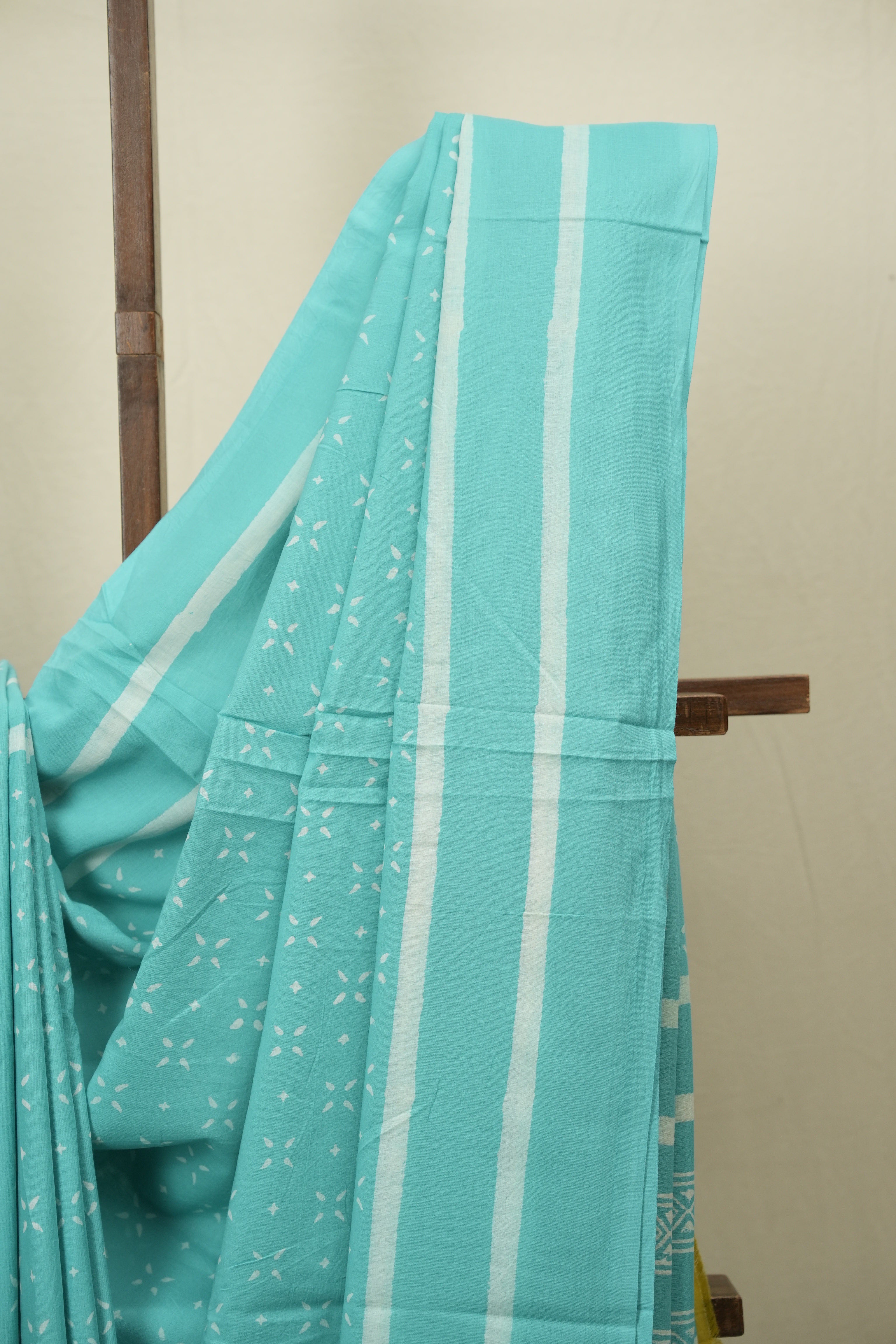 Sea Blue HBP Cotton Saree - SRSBCS3474