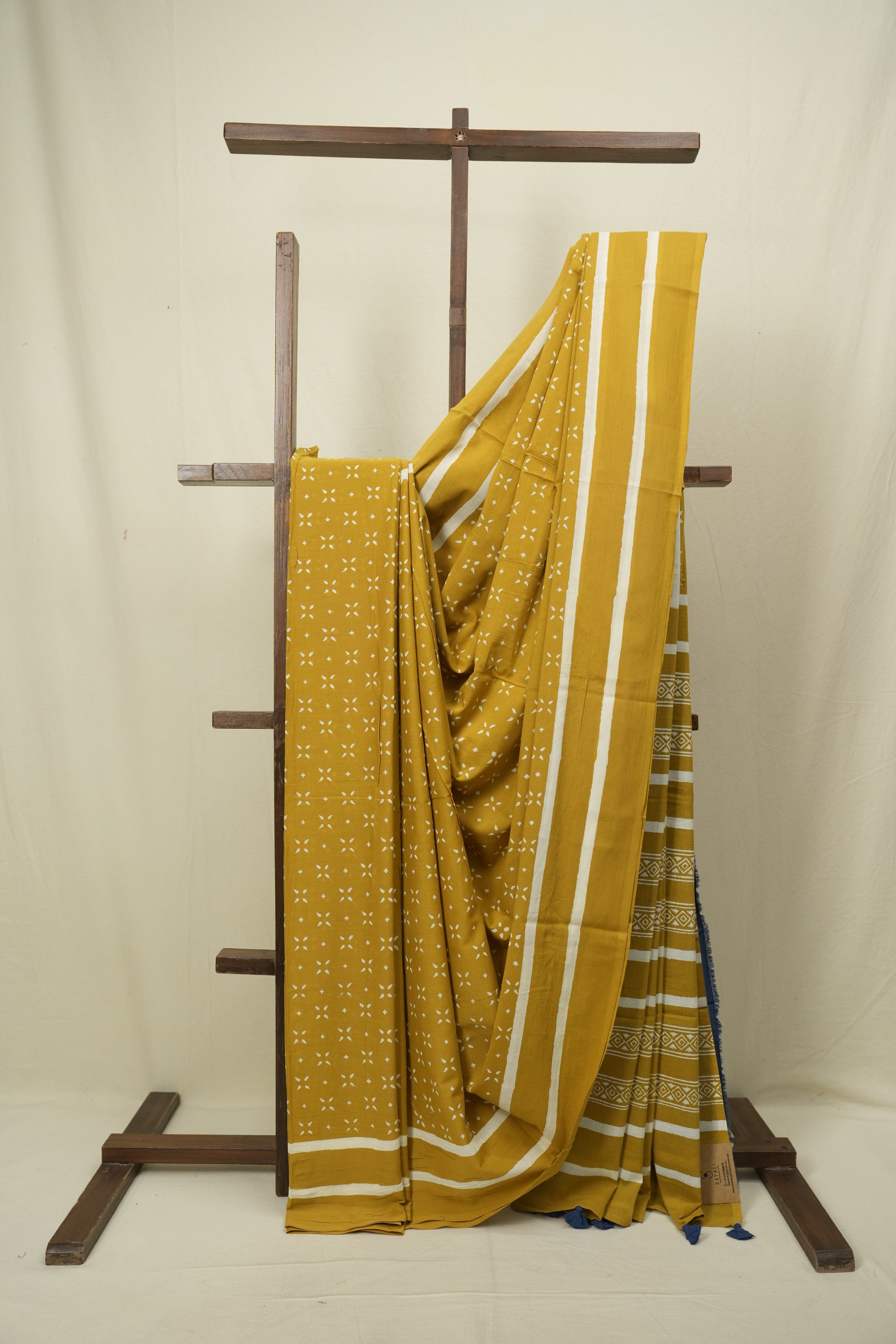 Yellow HBP Cotton Saree - SRYCS3475