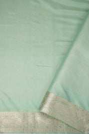 Light Aqua Banarasi Silk Saree - Saavari - SSLABSS54