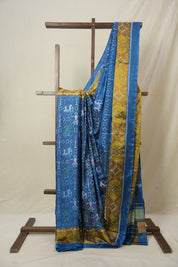 Teal Blue Rajkot Patola Silk Saree - SRTBRPSS582