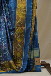 Teal Blue Rajkot Patola Silk Saree - SRTBRPSS582