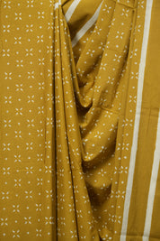 Yellow HBP Cotton Saree - SRYCS3475