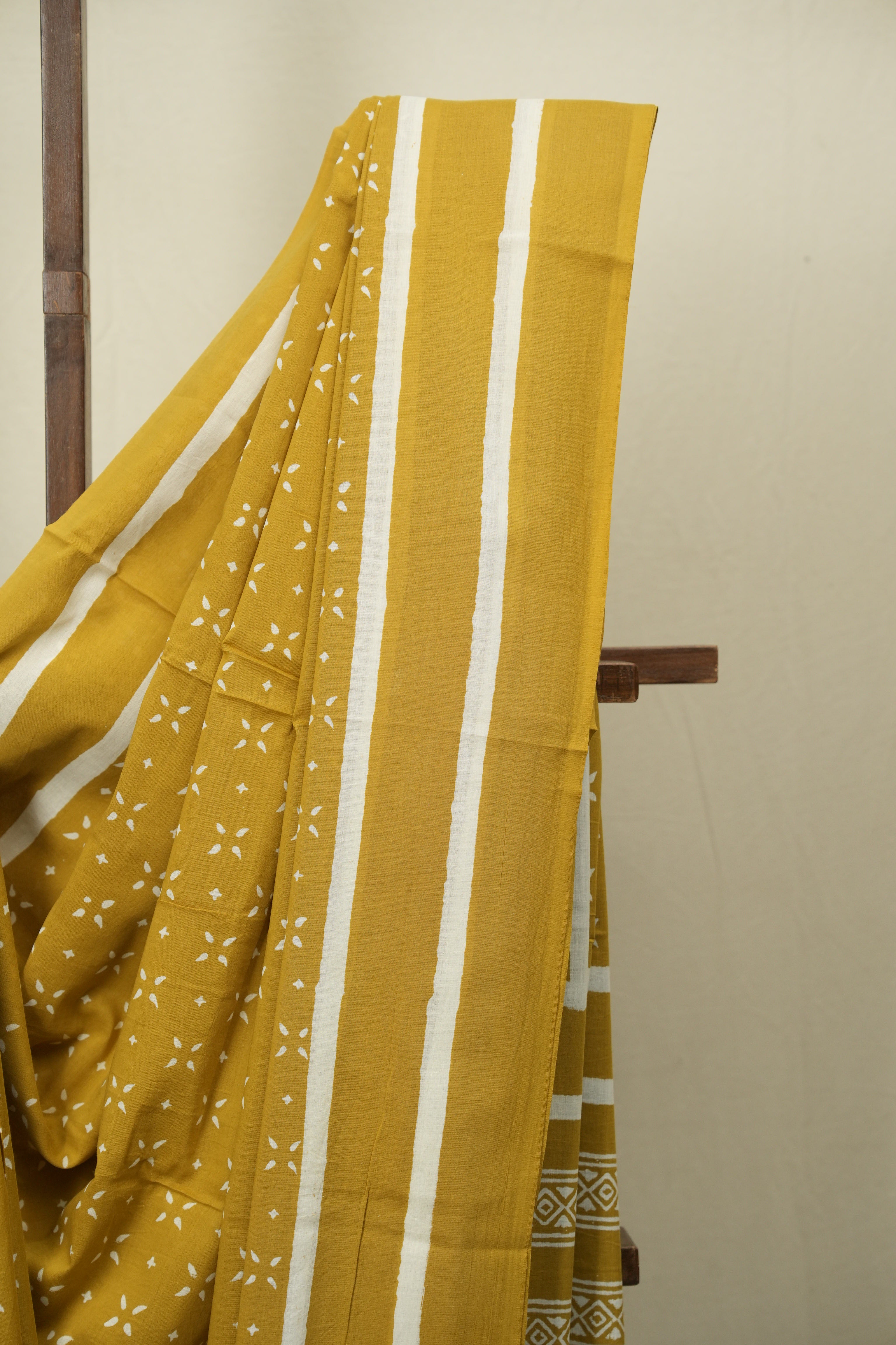 Yellow HBP Cotton Saree - SRYCS3475