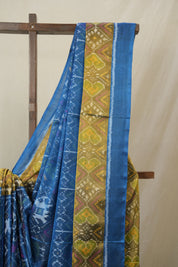 Teal Blue Rajkot Patola Silk Saree - SRTBRPSS582
