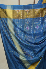 Teal Blue Rajkot Patola Silk Saree - SRTBRPSS582
